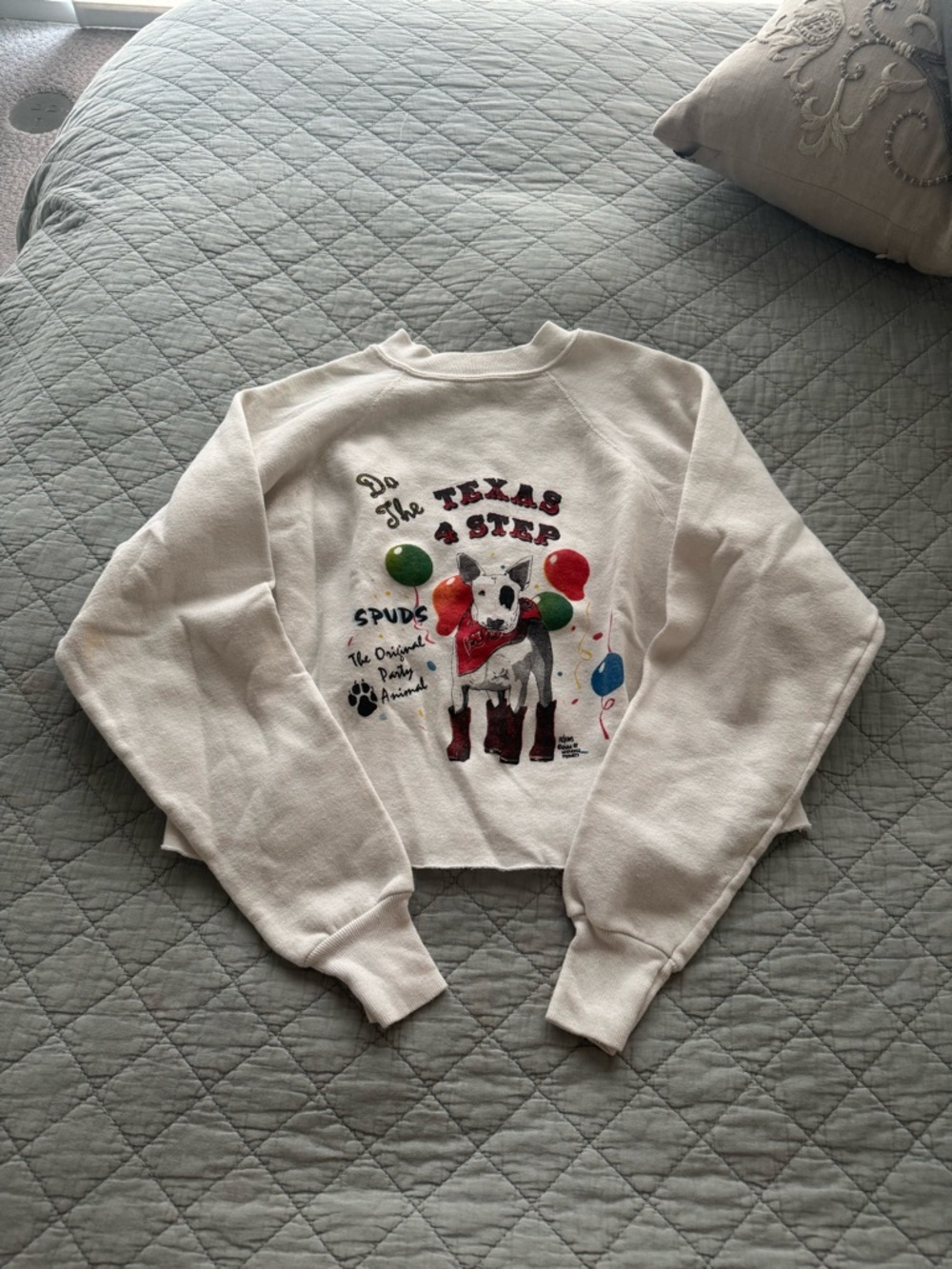 Vintage Spuds McKenzie Budweiser Sweatshirt - 1987 Texas Two Step